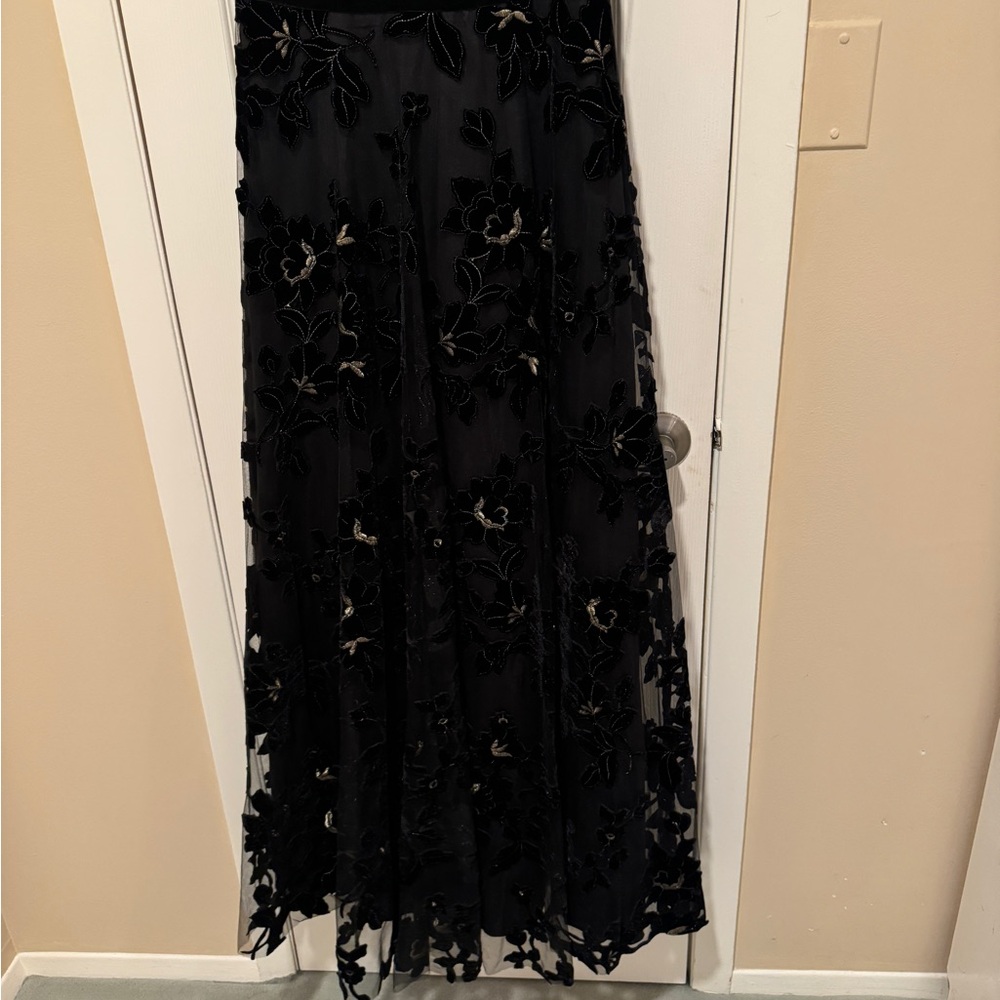 Eliza J Black Floral Maxi Dress